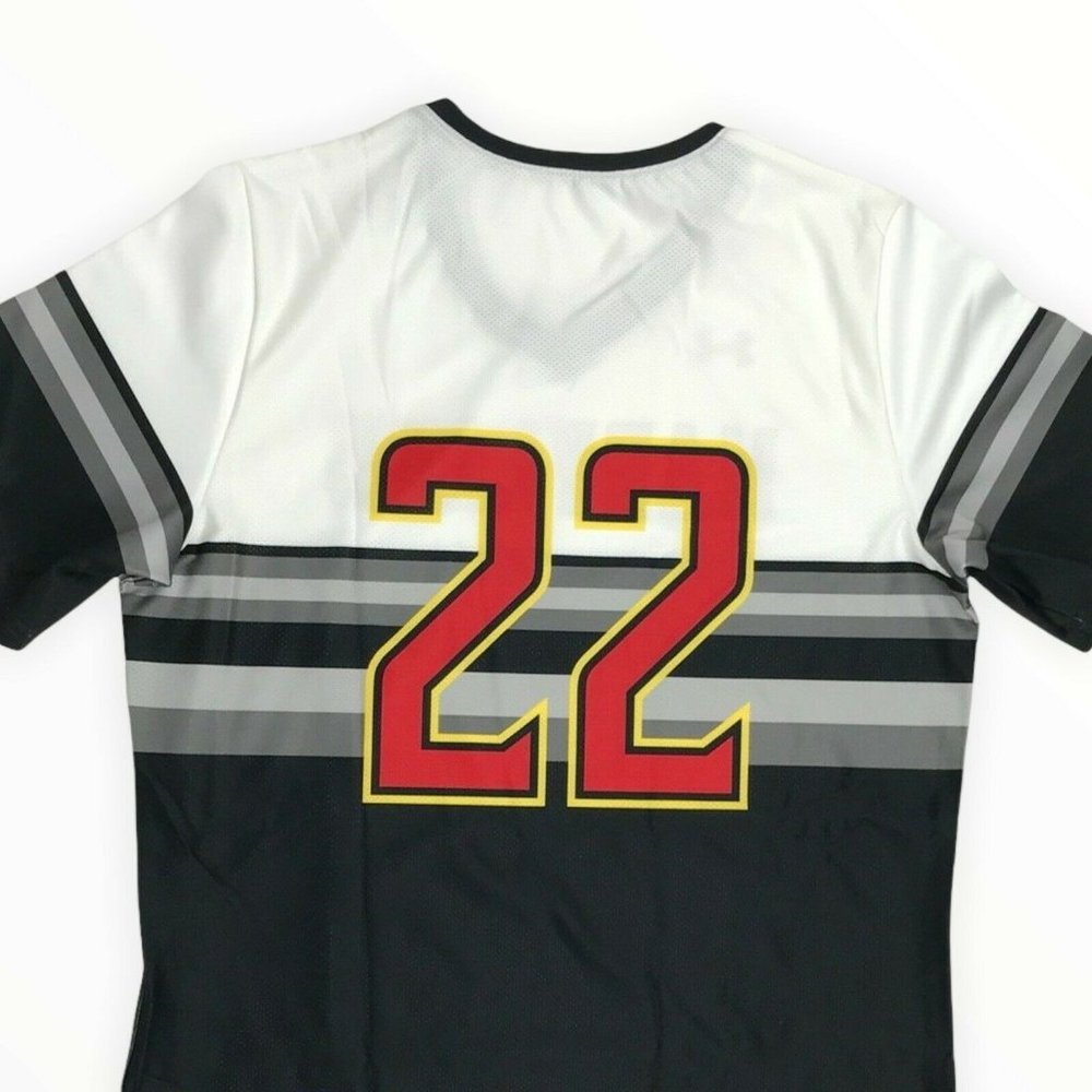 Under Armour Maryland Terrapins ArmourFuse Softball Jersey Black Medium Women - Picture 4 of 4